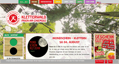 Desktop Screenshot of kletterwald-prien.de